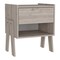 Tuhome Joy Nightstand, Four Legs, One Open Shelf, One Drawer, Light Gray MLZ7149 - alternate 5